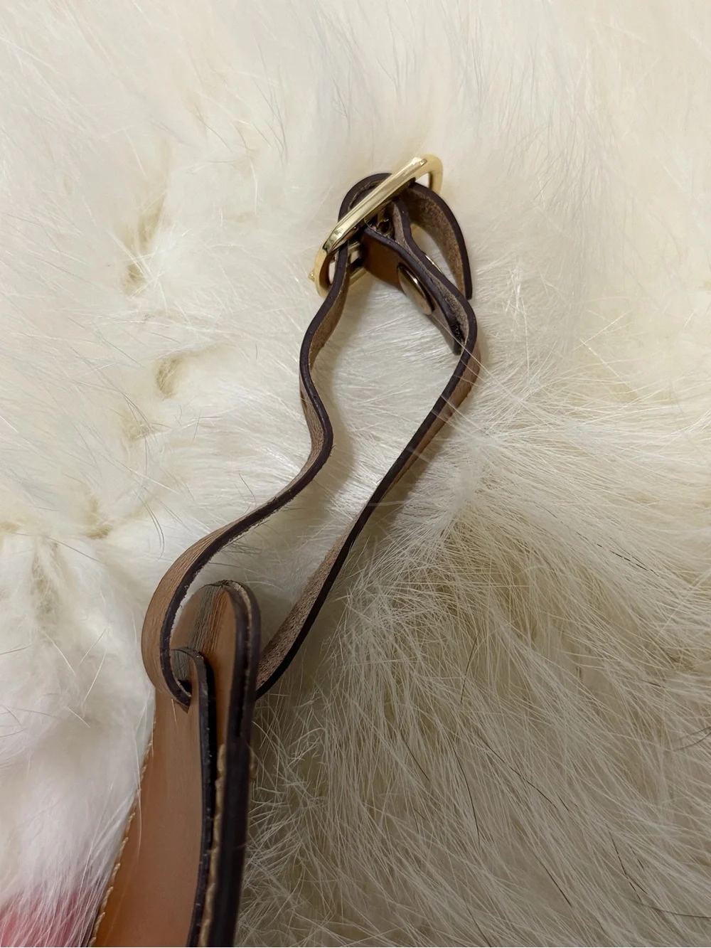 NEW Brics Brown Leather Luggage ID Tag Buckle Suitcase Travel Address Tag